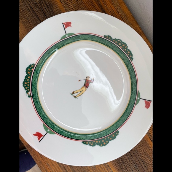 Christopher Stuart Optima Fine China Fairway HK204 sandwich plate. - Picture 2 of 5